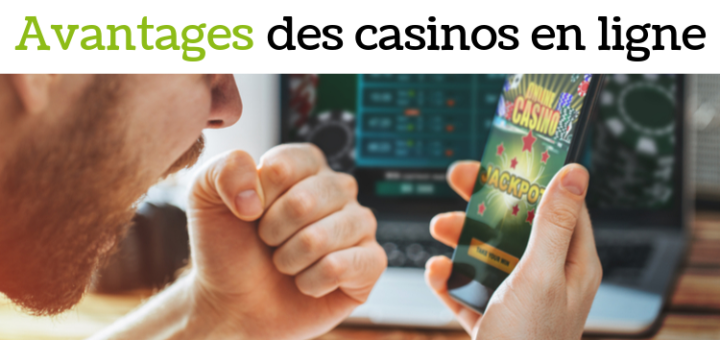 Joueur de casino en ligne en train de gagner un bonus