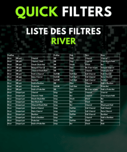 87 Filtres Preflop Postflop PT4 Quick Filters - liste des filtres river