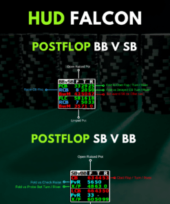 HUD PT4 Falcon Spécial SnG Jackpot - Postflop BB v SB