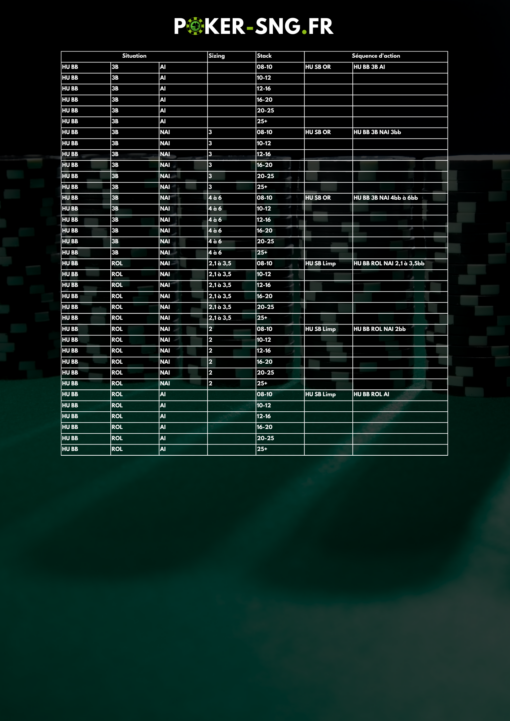 Note Tracker PT4 354 Notes Automatiques Spécial Preflop - HU BB Preflop