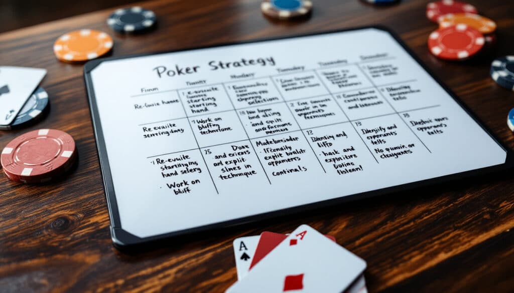 découvrez comment élaborer un calendrier stratégique efficace pour améliorer vos compétences au poker. apprenez à structurer vos sessions de jeu, à analyser vos performances et à maximiser vos gains grâce à des stratégies adaptées.